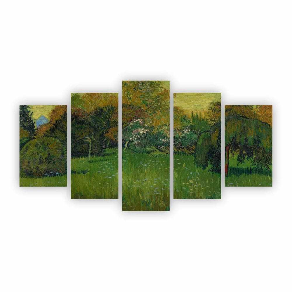 Quadro O Jardim Do Poeta Van Gogh Arte Canvas 155X80Cm
