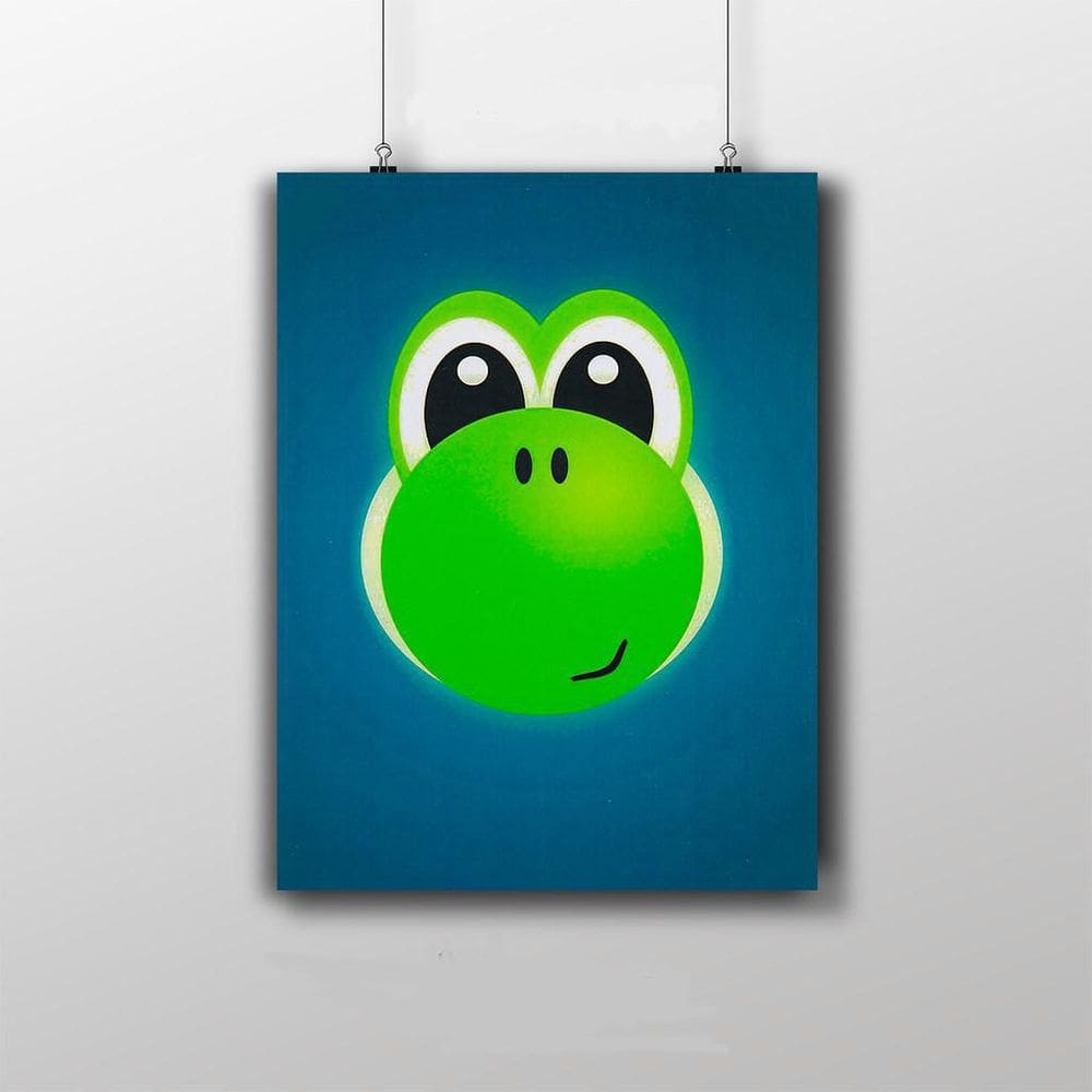 Placa Decorativa Yoshi Do Super Mário Game Poster