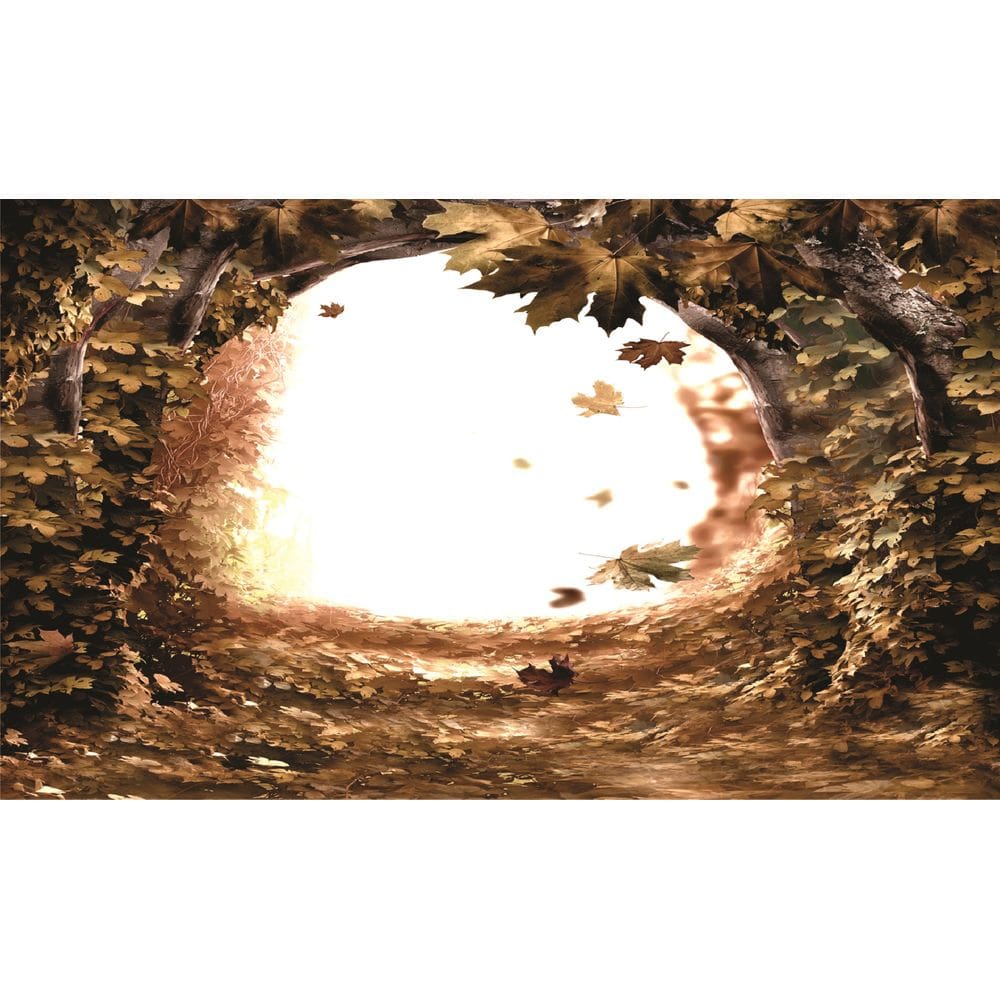 Fundo Fotográfico Em Tecido Folhagem  2,60X1,50