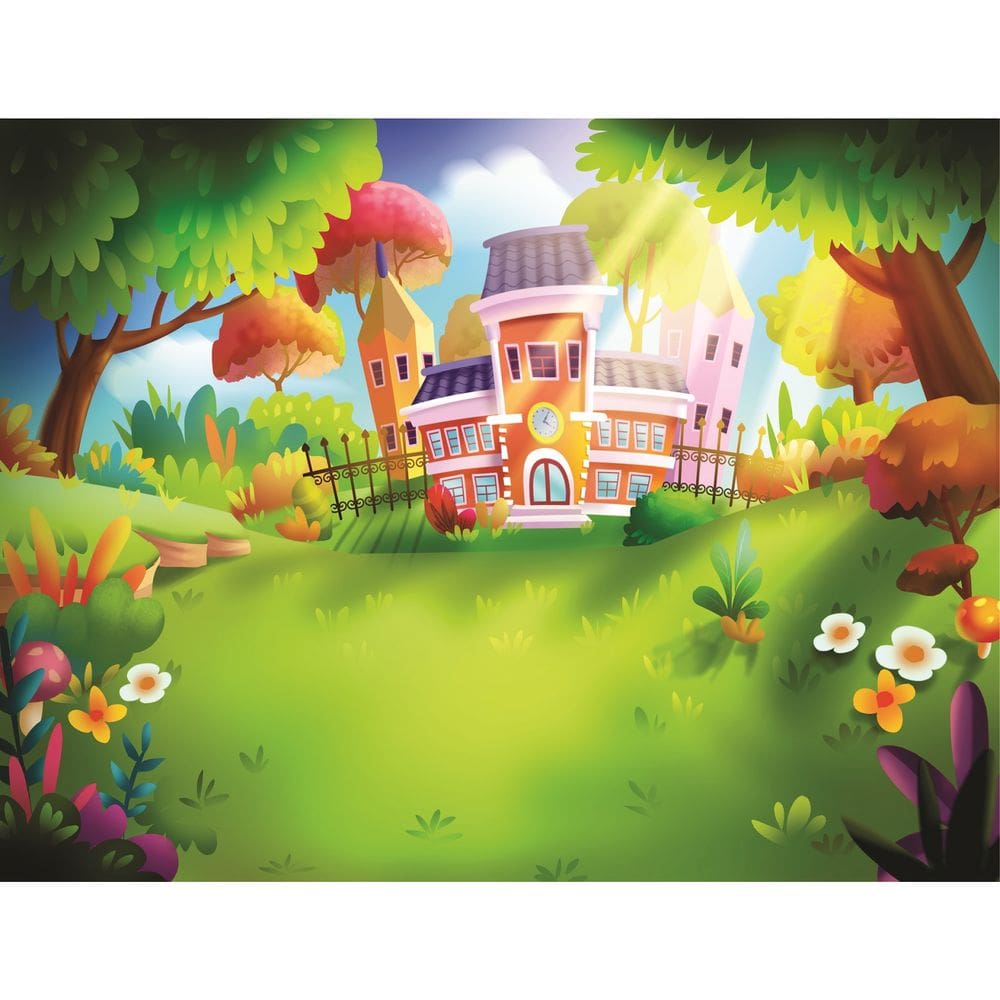 Fundo Fotográfico Em Tecido Castelo Encantado 2,60X1,50