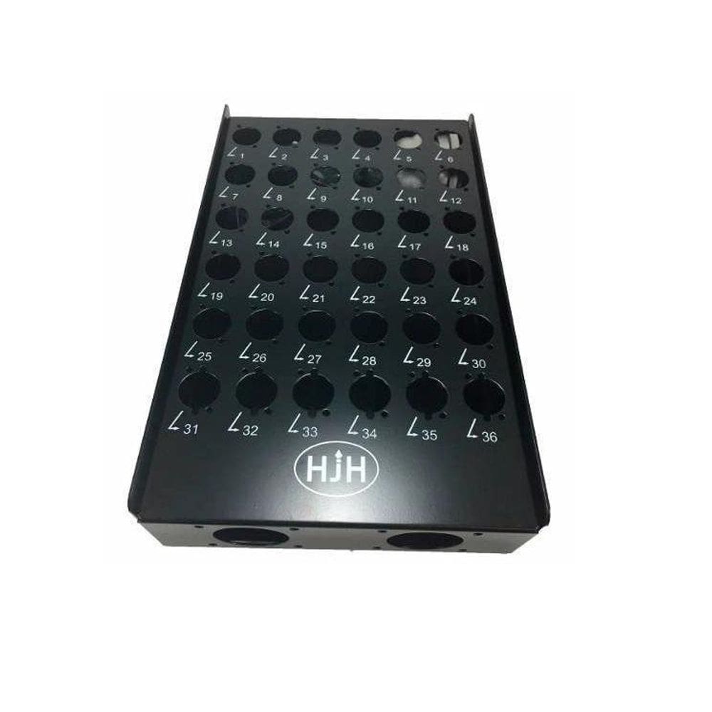 Bandeja Medusa Hjh Metal 36 Vias Com Prensa Cabo De Nylon