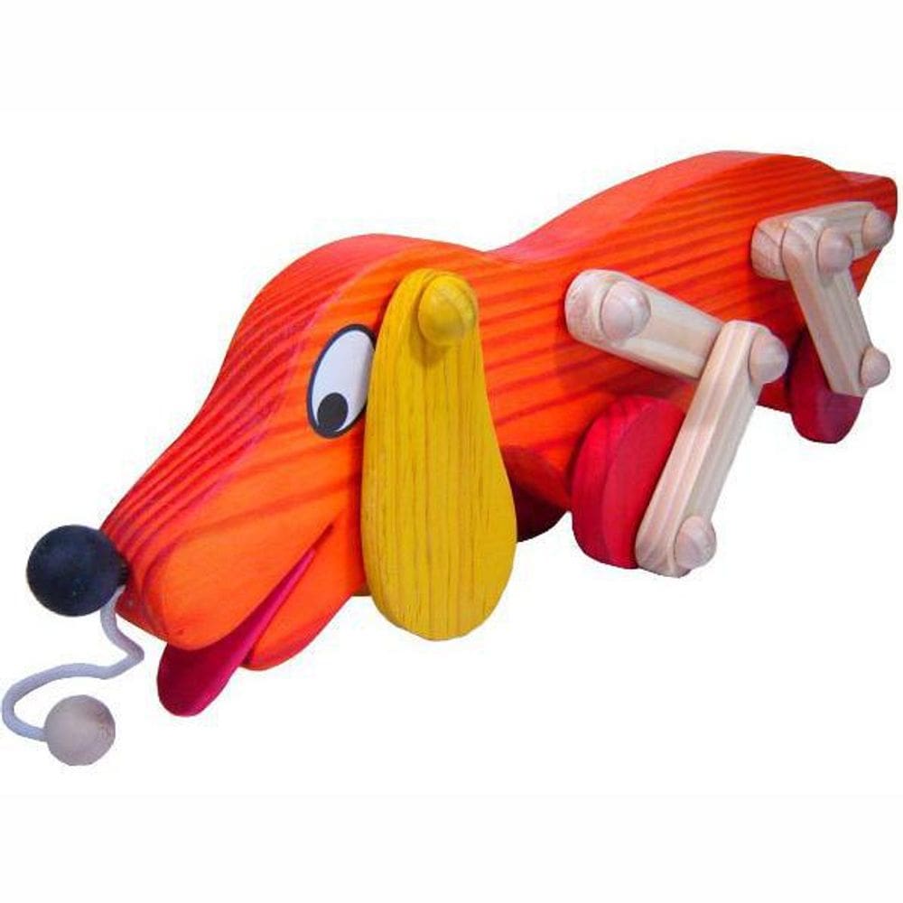 Cachorro Totó De Puxar Madeira Bohney