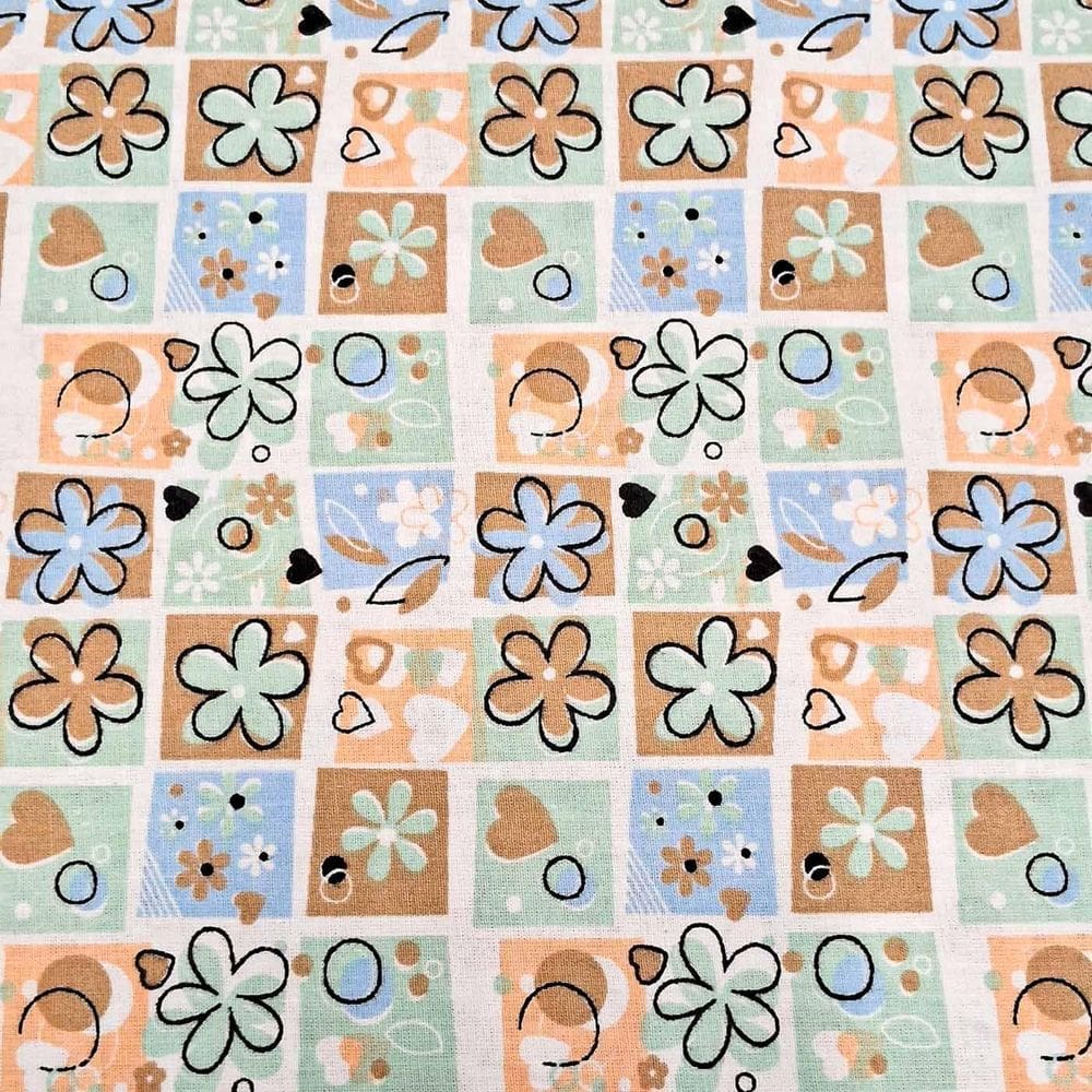 Tecido Tricoline Estampado 100% Algodão - 2 Metros - Escolha