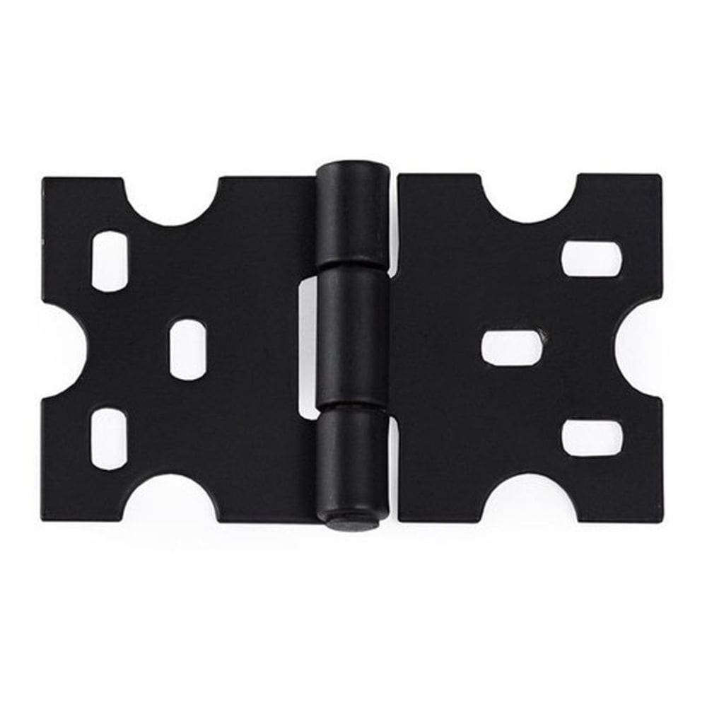 Kit Com 2 Dobradiças Rustica Mexicana Preto