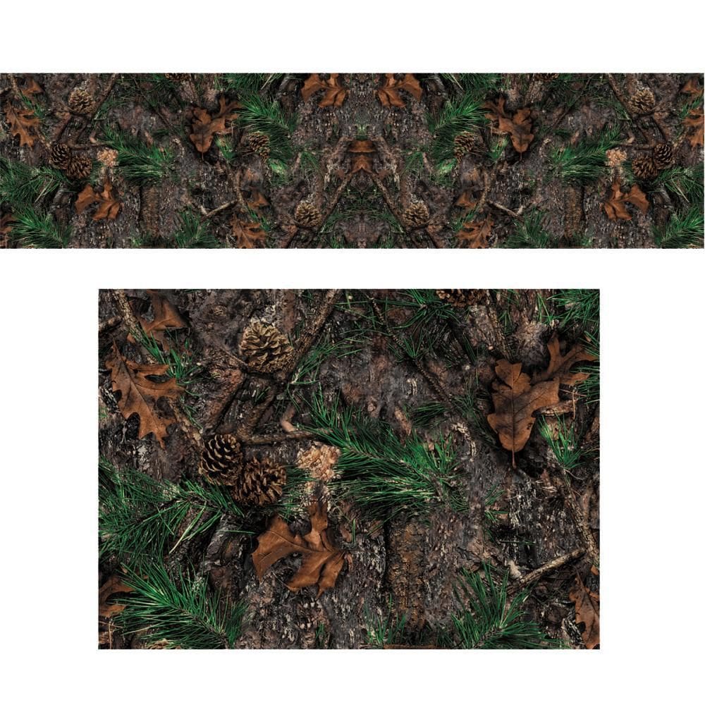 Adesivo Camuflado - Mixed Pinhas Vegetação Wood 2,00X0,50M