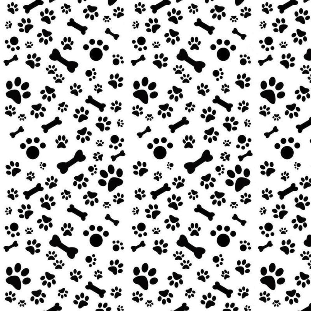 Papel De Parede Pastas E Ossos Preto E Branco Autocolante