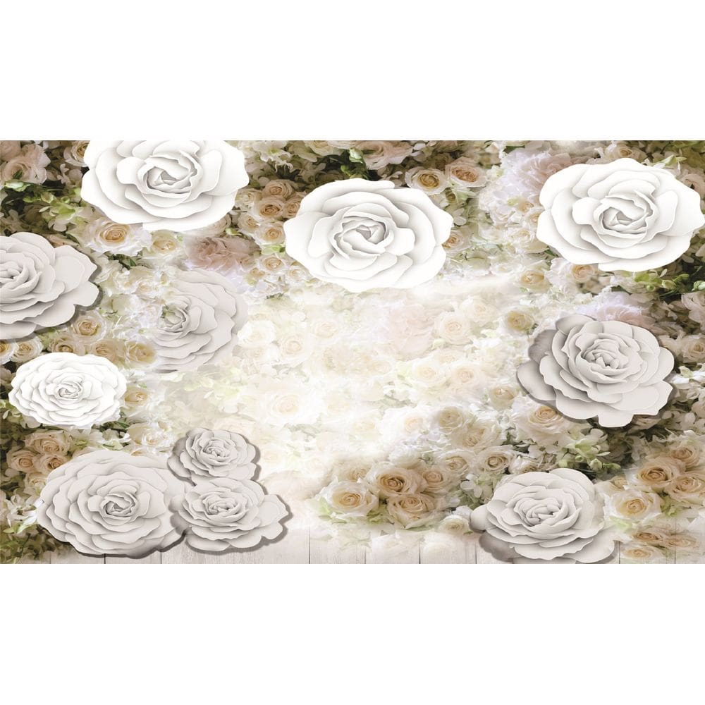 Fundo Fotográfico Em Tecido Floral  2,20X1,50