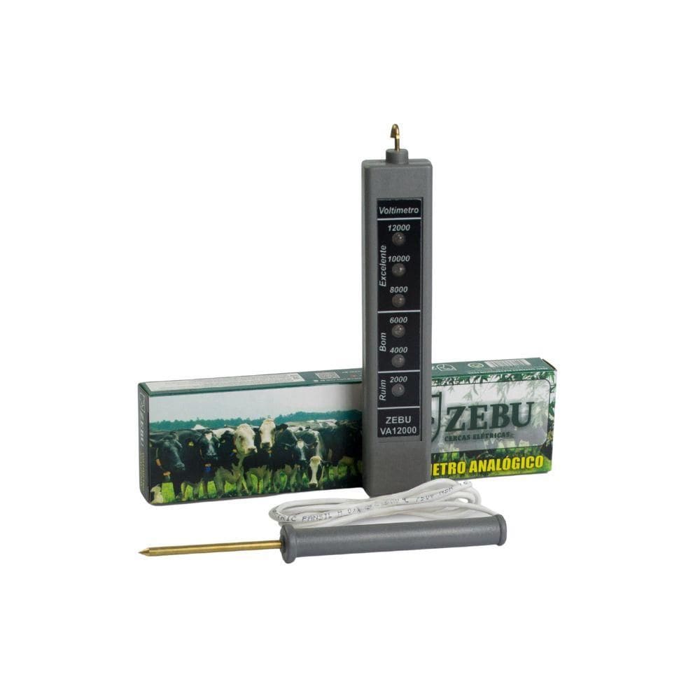 Voltímetro Analógico Para Eletrificadores e Cercas Elétricas VA - ZEBU 57-4