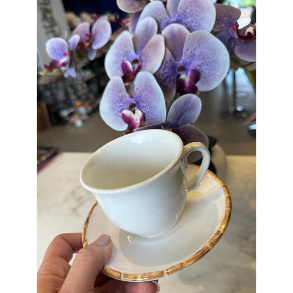 Unidade Xicara Cha C/Pires Bambu Scalla 200Ml