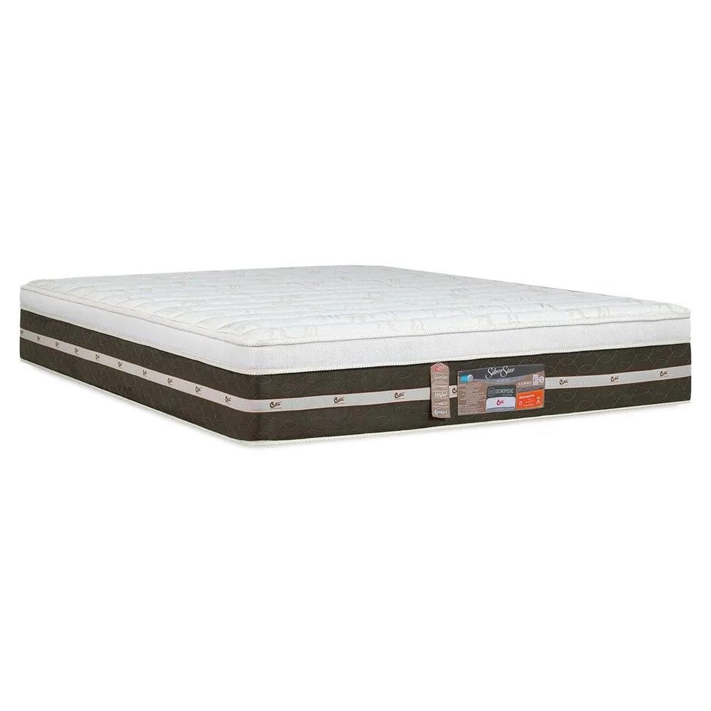 Colchão Queen Castor Silver Star Air One Face Tecnopedic 158x198x32