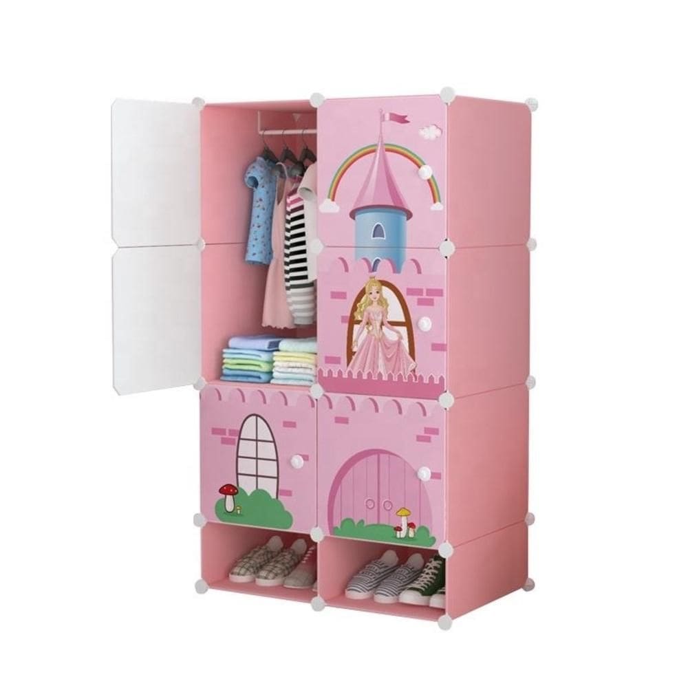 Organizador Nfantil Armario Sapateira Brinquedos Modular Princesa Multiuso Prateleiras