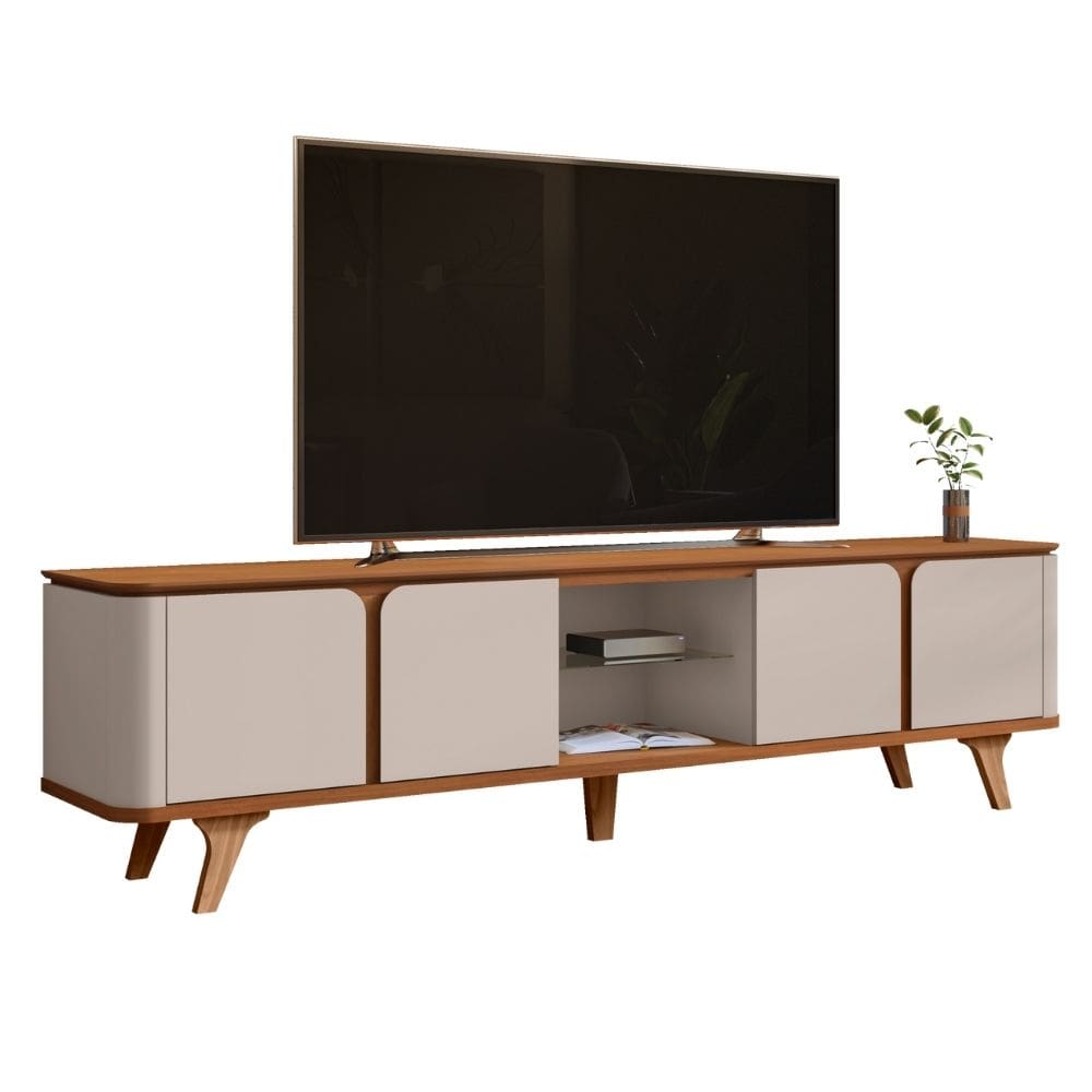 Rack Bancada para TV até 60 Polegadas 2,17m 4 Portas Pompeia