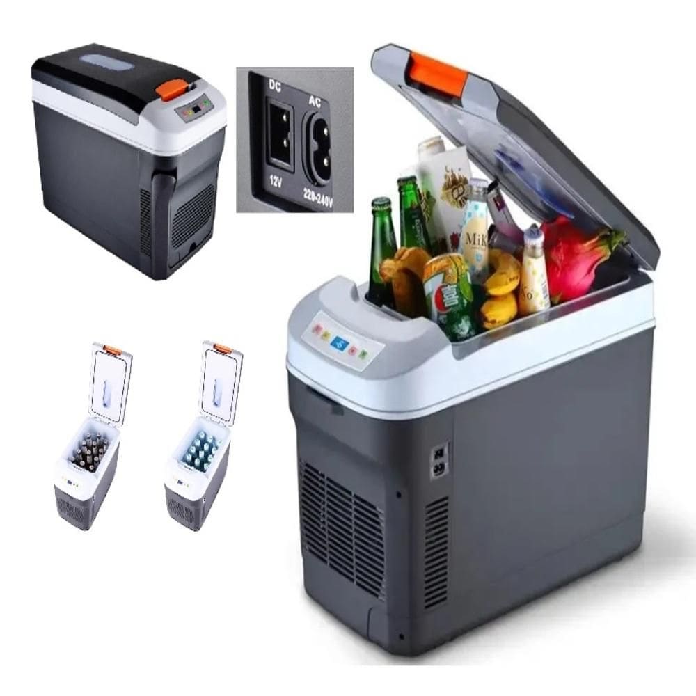 Geladeira Portatil 2 Em 1 25L Gigante Mini Frigobar Cooler Refrigerador Aquecedor  Carro Barco Trivolt