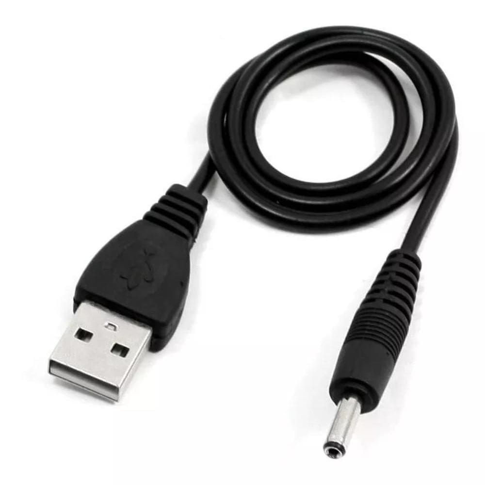Kit Com 5 Cabo Conector Usb P4 Pino 5.5 Força Fonte Tablet
