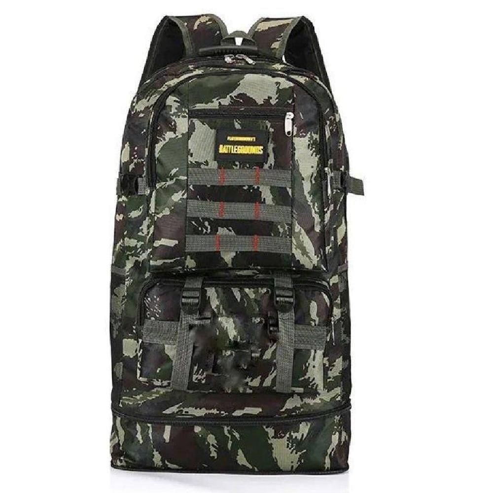 Mochila Resistente Camuflada Impermeavel Grande 5 Bolsos Ideal Para Camping Trilha Aventura Viagem Uso Externo