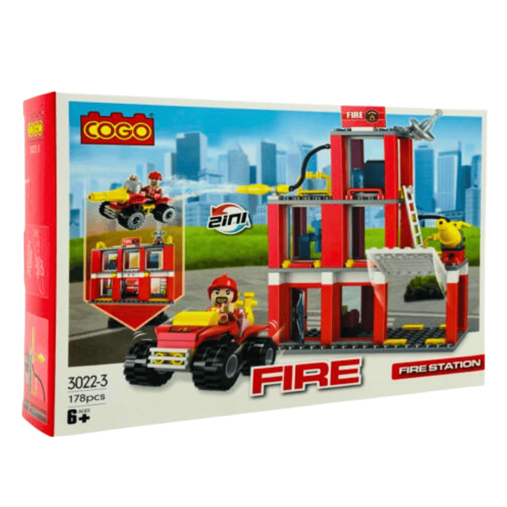 Blocos de Montar Coleção Fire & Rescue 178 pçs 3022-3 - COGO Dorémi