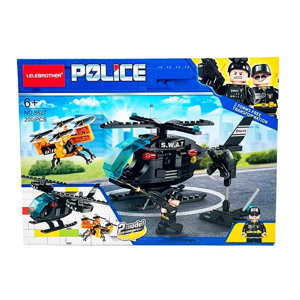 Blocos de Montar Helicóptero S.W.A.T 200 pçs 8627 - Dorémi