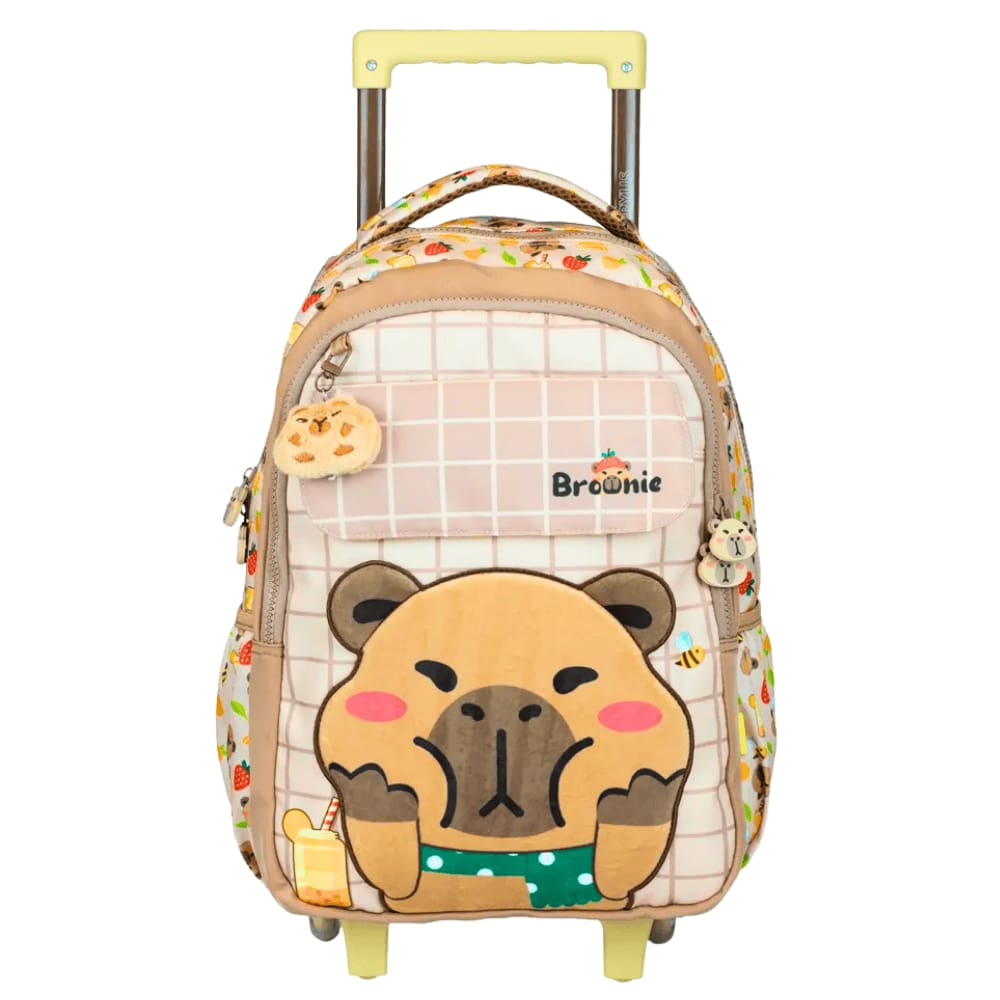 Mochila com Rodas ”16” Petit Brownie Capivara 15920 - Xeryus