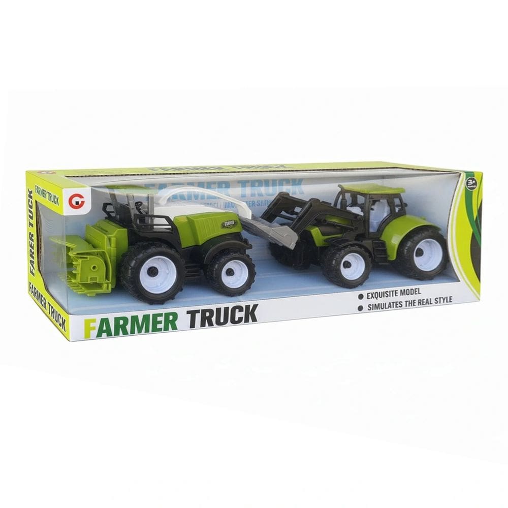 Brinquedo Farm Truck Colheiradeira e Trator Verde - DToys 2024