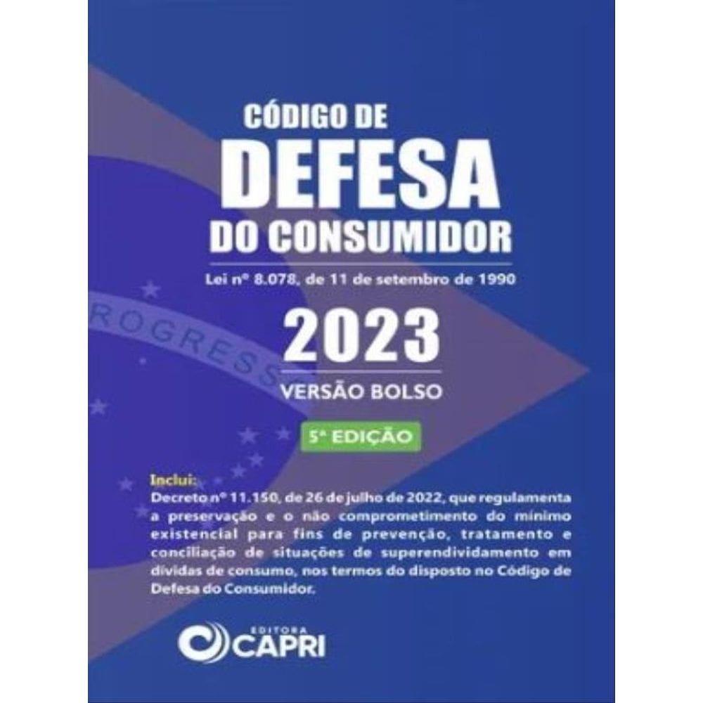 Código De Defesa Do Consumidor De Bolso - 2023