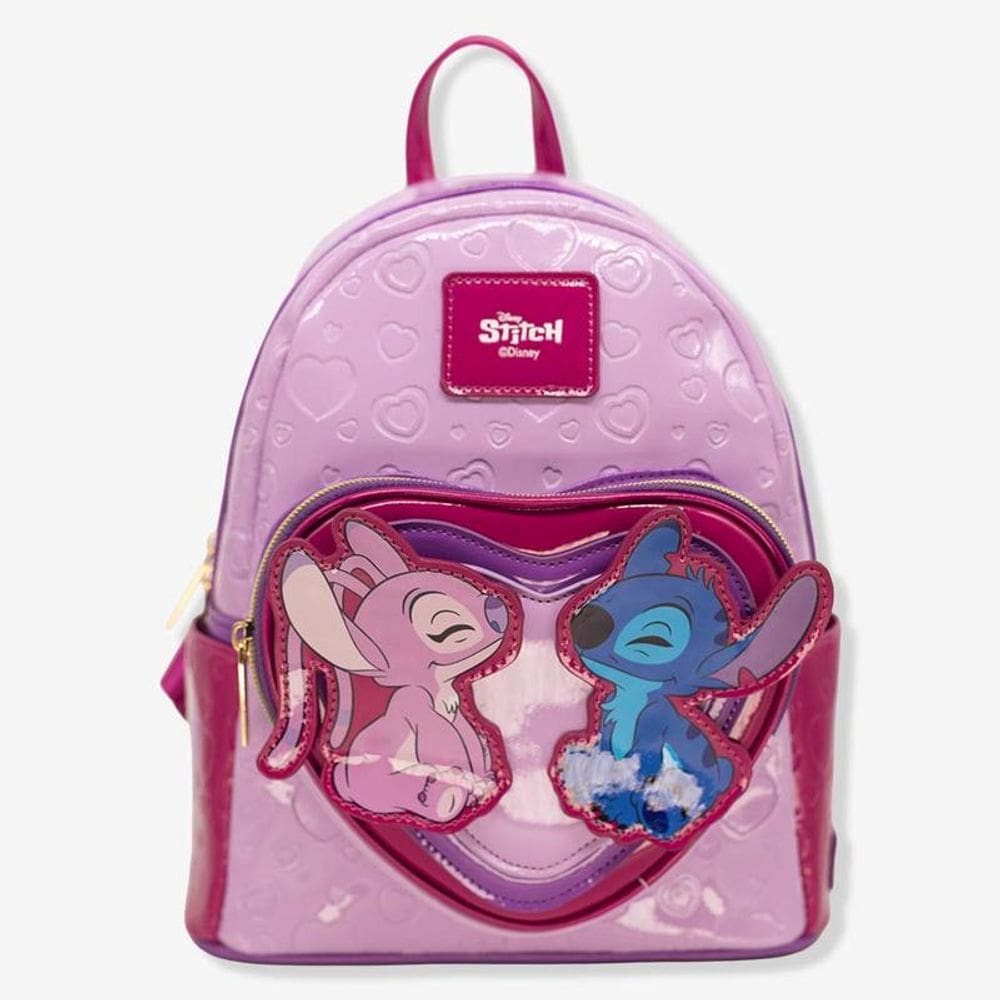Mochila Stitch E Angel Namorados  Disney Zonacriativa