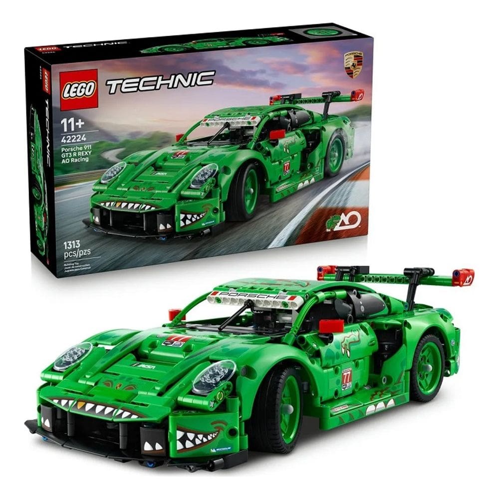 Lego 42224 Technic - Porsche 911 Gt3 R Rexy Ao Racing – 1313 peças