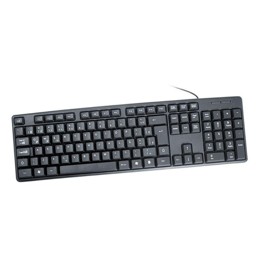 Teclado Kmex Standart Keyboard Kb-3728 Preto