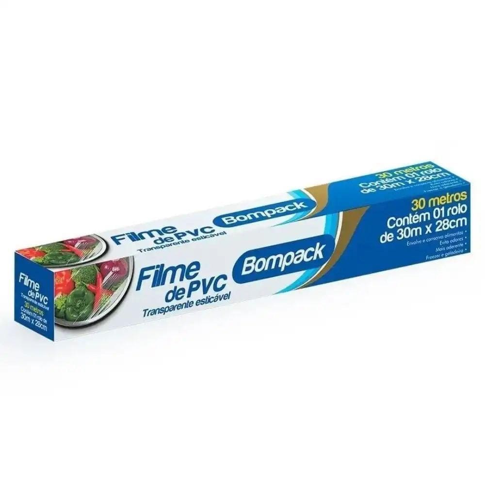 Filme Plástico 28cm 30m Bompack