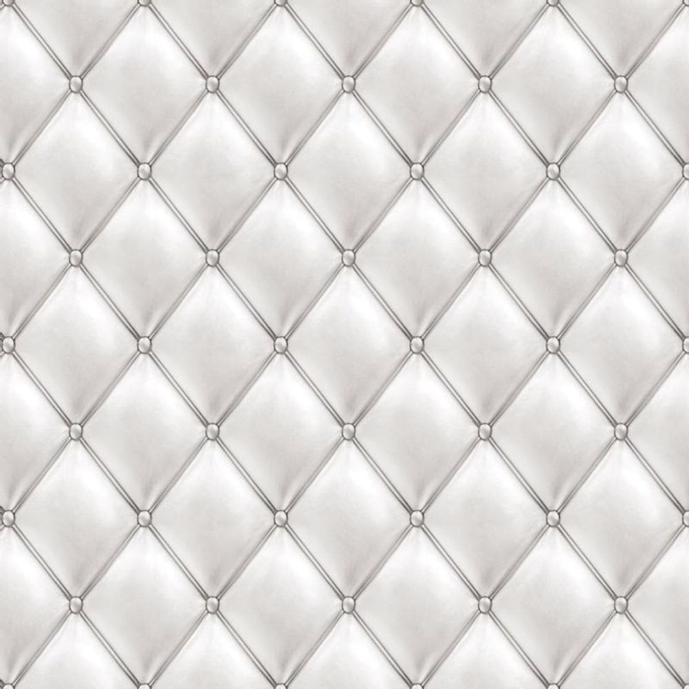 Papel Parede Couro Branco Prateado Autocolante Sala Quarto