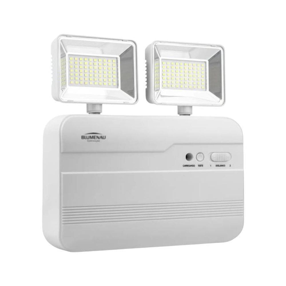 Luminária Emergência Led 3000 Lúmens 18W 6500K Blumenau