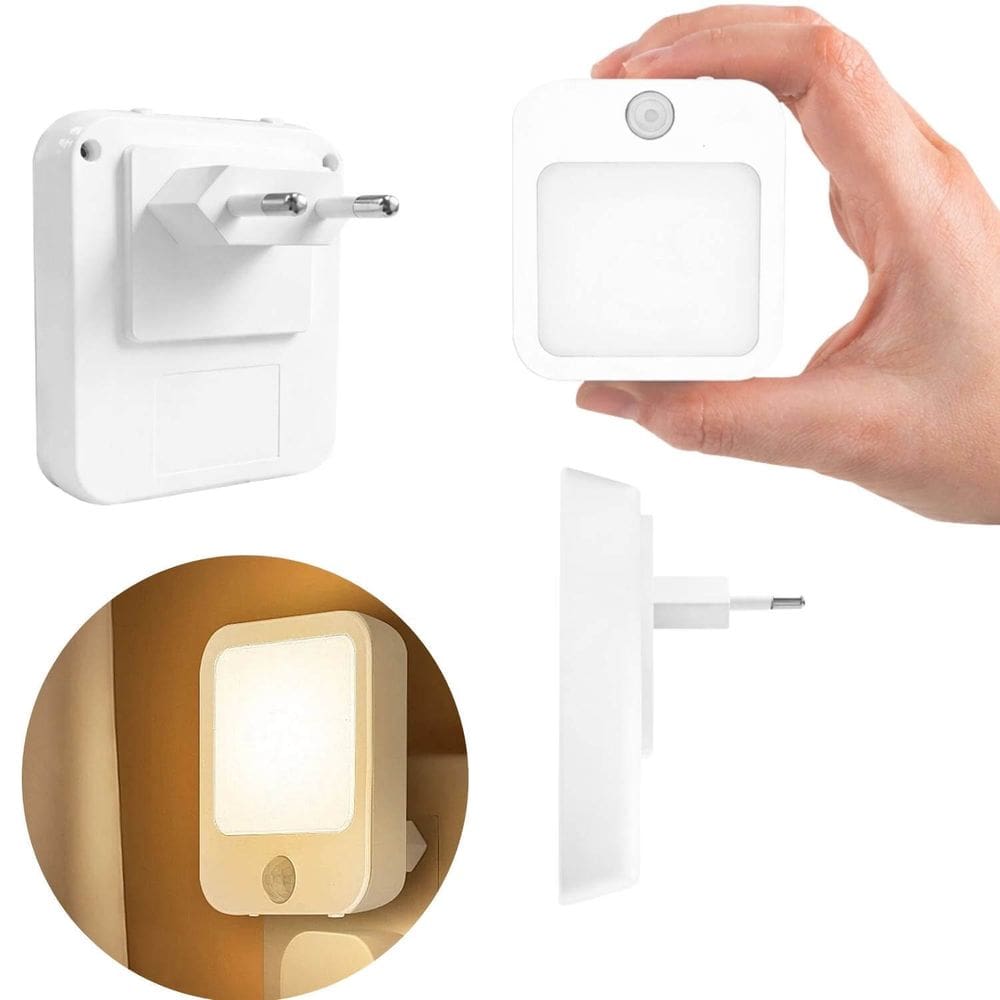 Sensor De Movimento Luz Noturna Com Brilho Ajustável