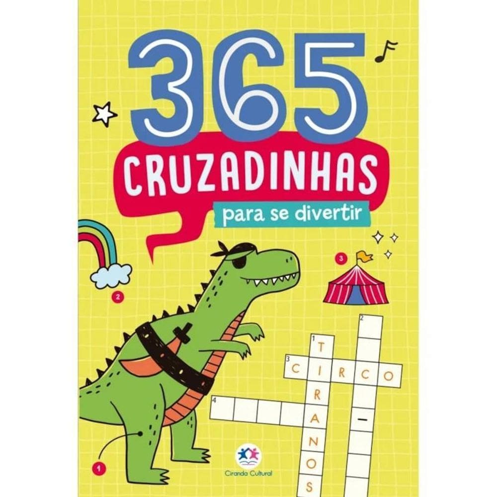 Livro 365 Cruzadinhas Para Se Divertir - Ciranda Cultural