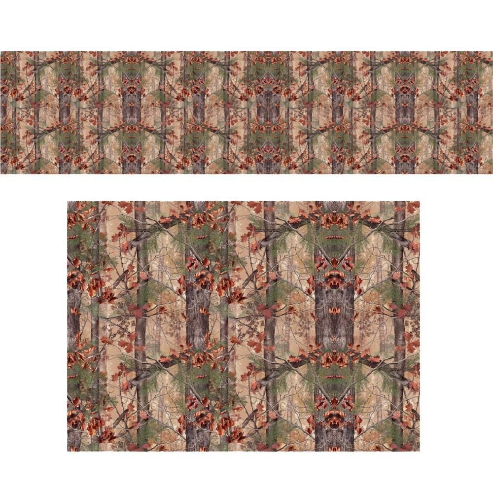 Adesivo Camuflado Padrão De Árvores Motivo Folhas 2,00X0,50