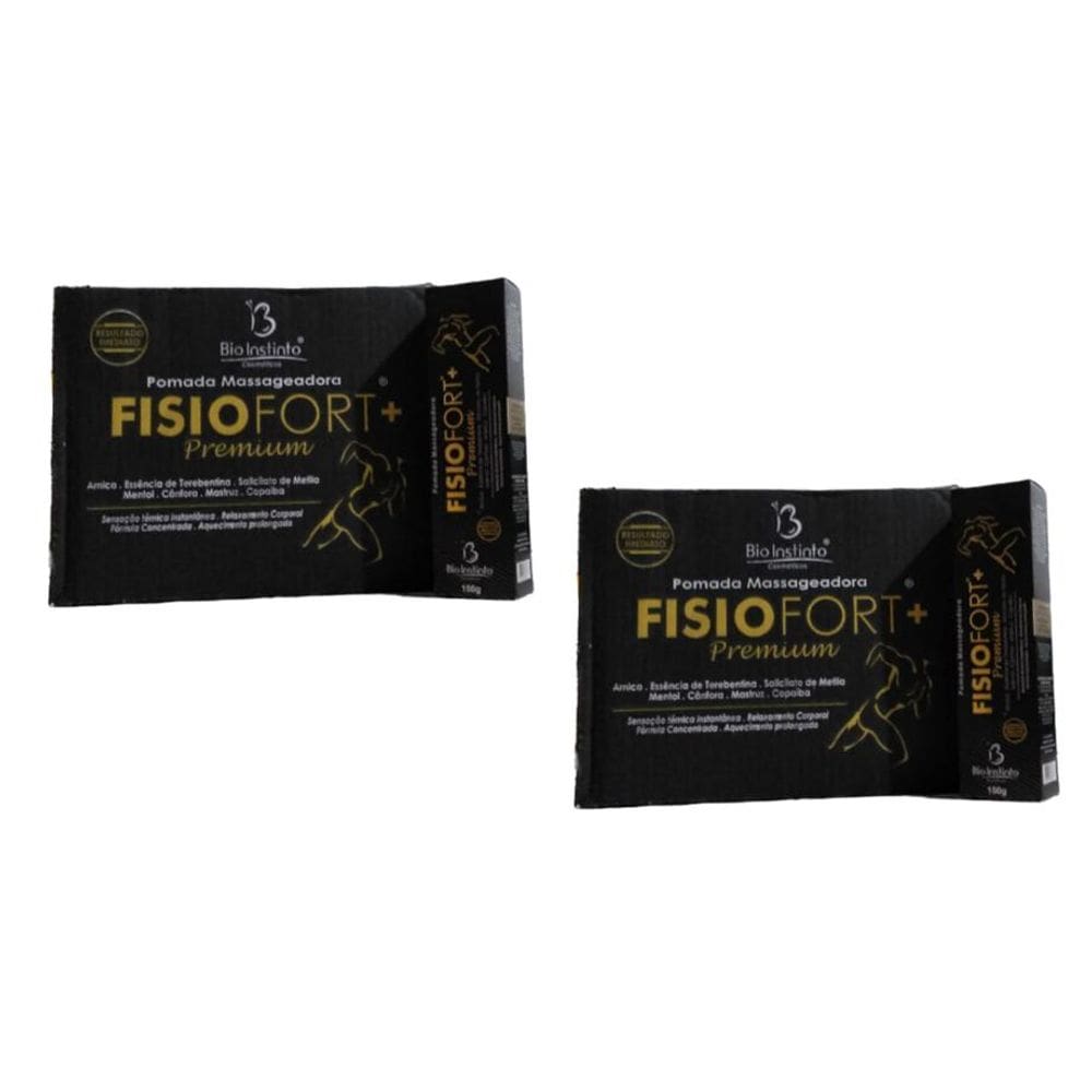 Kit com 24 Pomada Massageadora FisioFort Premium 150g Cada