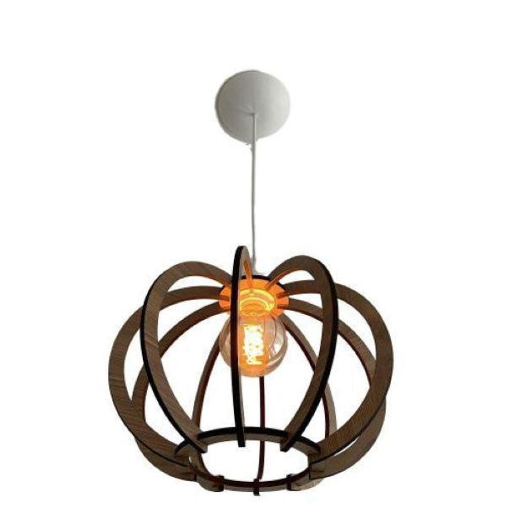 Luminária Lustre Pendente Sala Quarto Balcão Ny Dia Carvalho