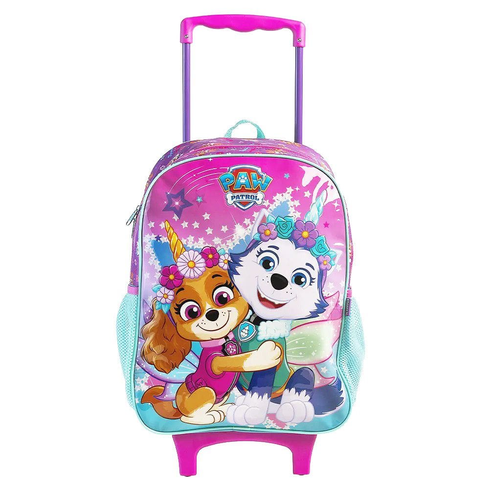 Mala Infantil Escolar 16” Patrulha Canina Skye com Rodas 15250 - Xeryus
