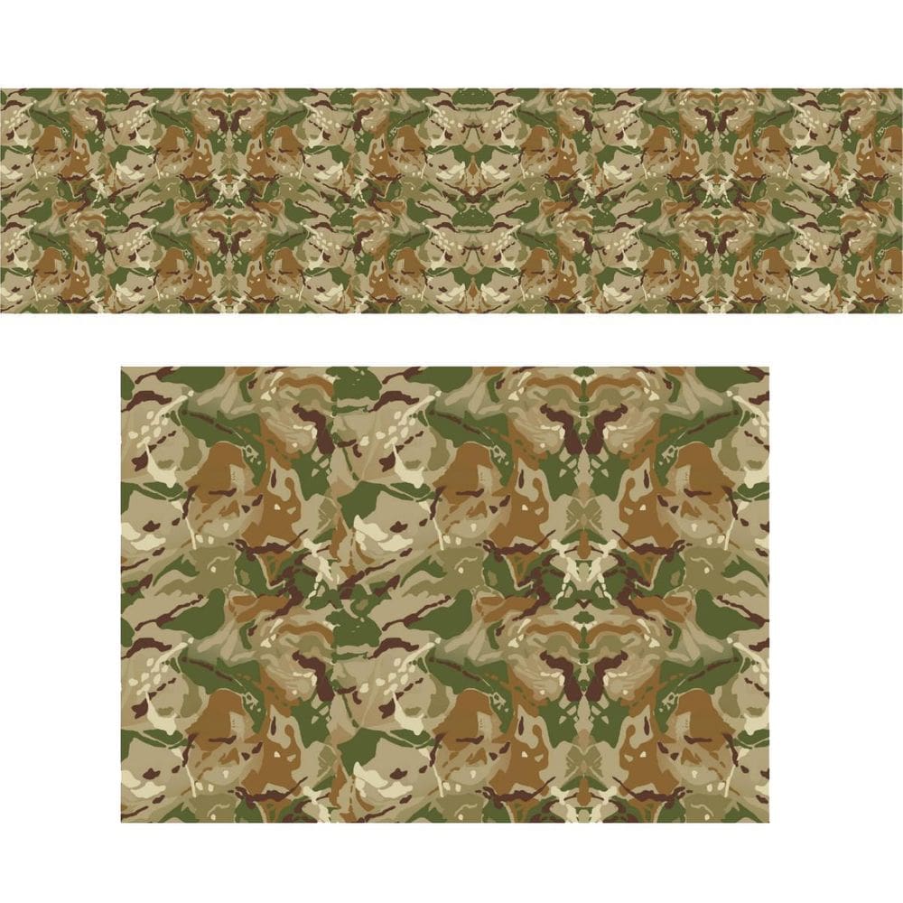 Adesivo Camuflado Motivo Textura Militar Verde Marrom 200X50