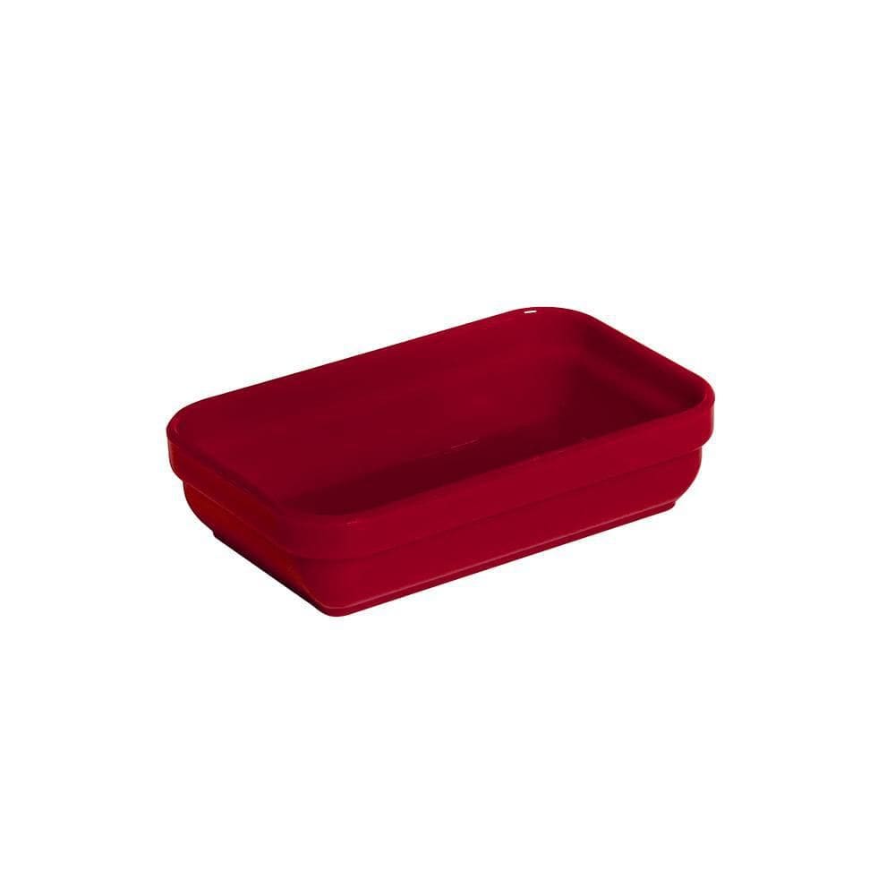 Travessa Cheff Vemplast 14X9 250Ml Em Policarbonato Vermelha