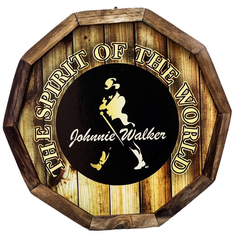 Quadro Tampa De Barril Madeira Rústica Whiskey Black Decor