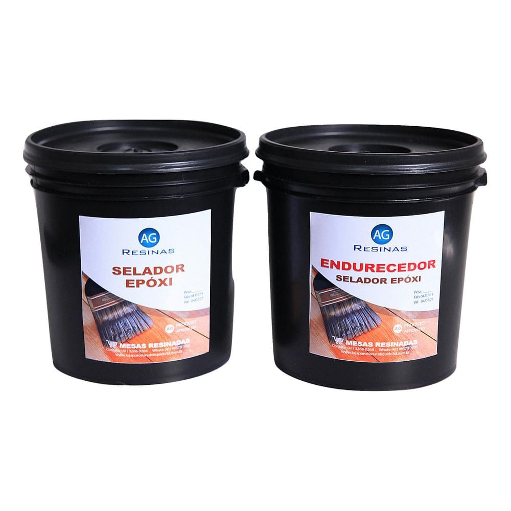 Kit Resina Selador Epóxi + Endurecedor Para Madeira  14 Kg