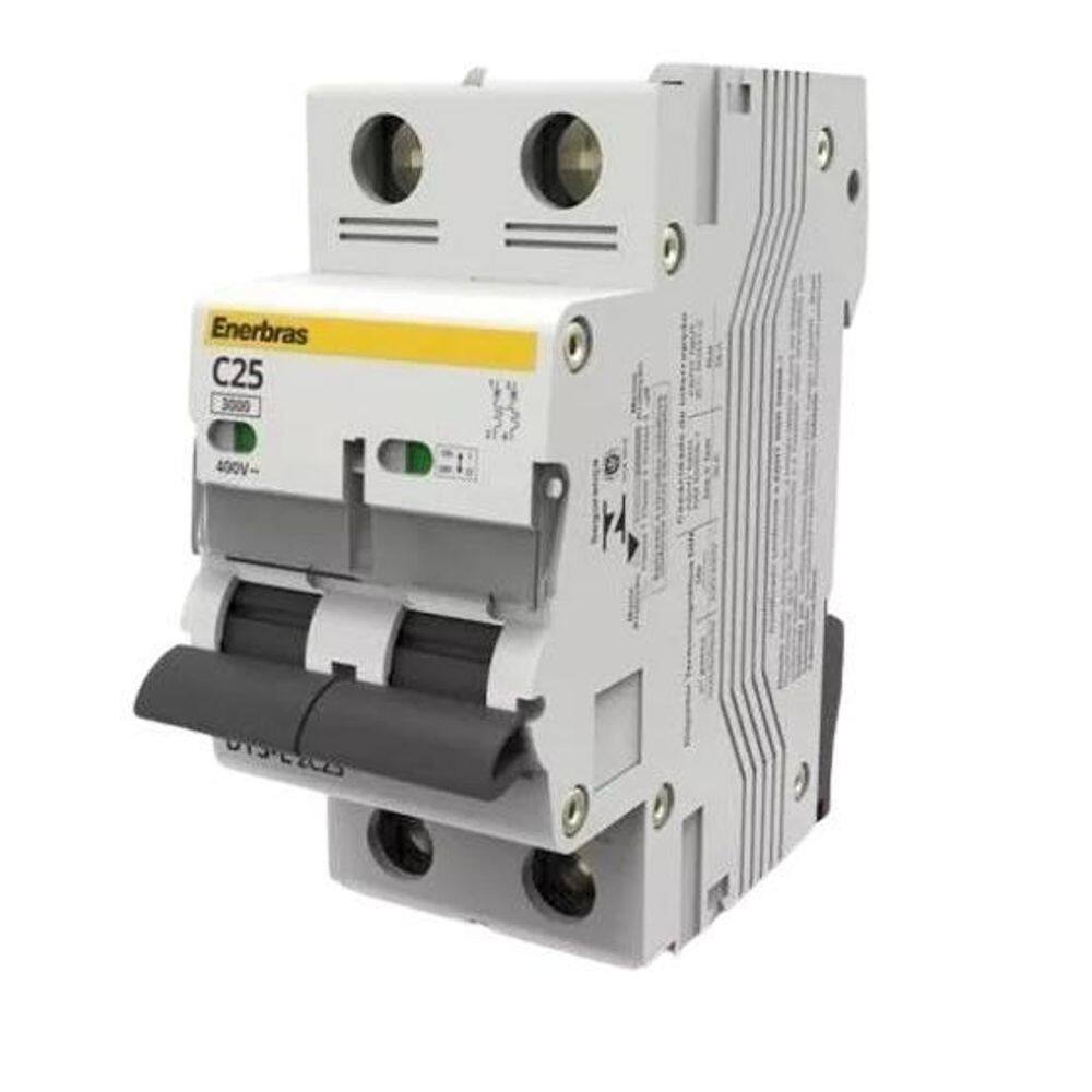 Disjuntor Termomagnético Bipolar Enerbras - 16 A