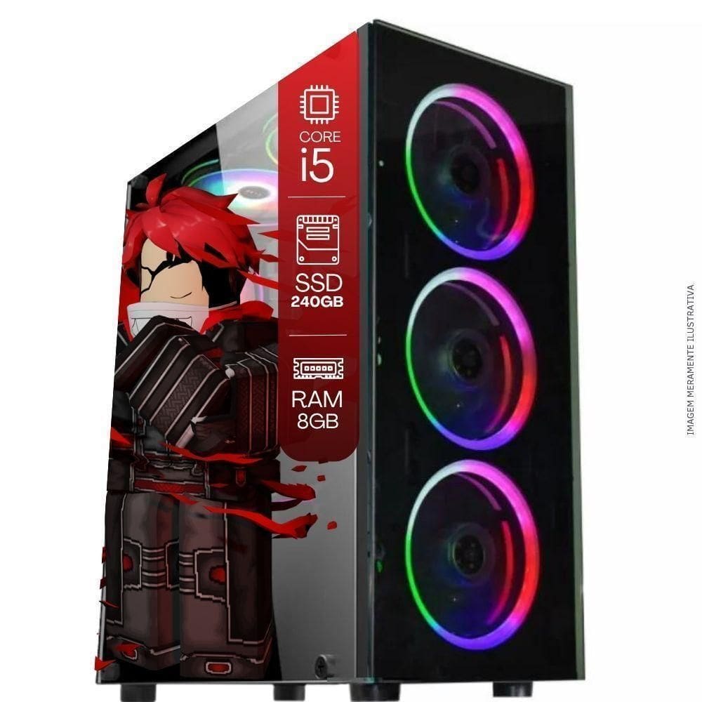 Computador Pc Gamer Tob Intel Core I5 Ssd 240gb 8gb Windows 10 Pro Trial