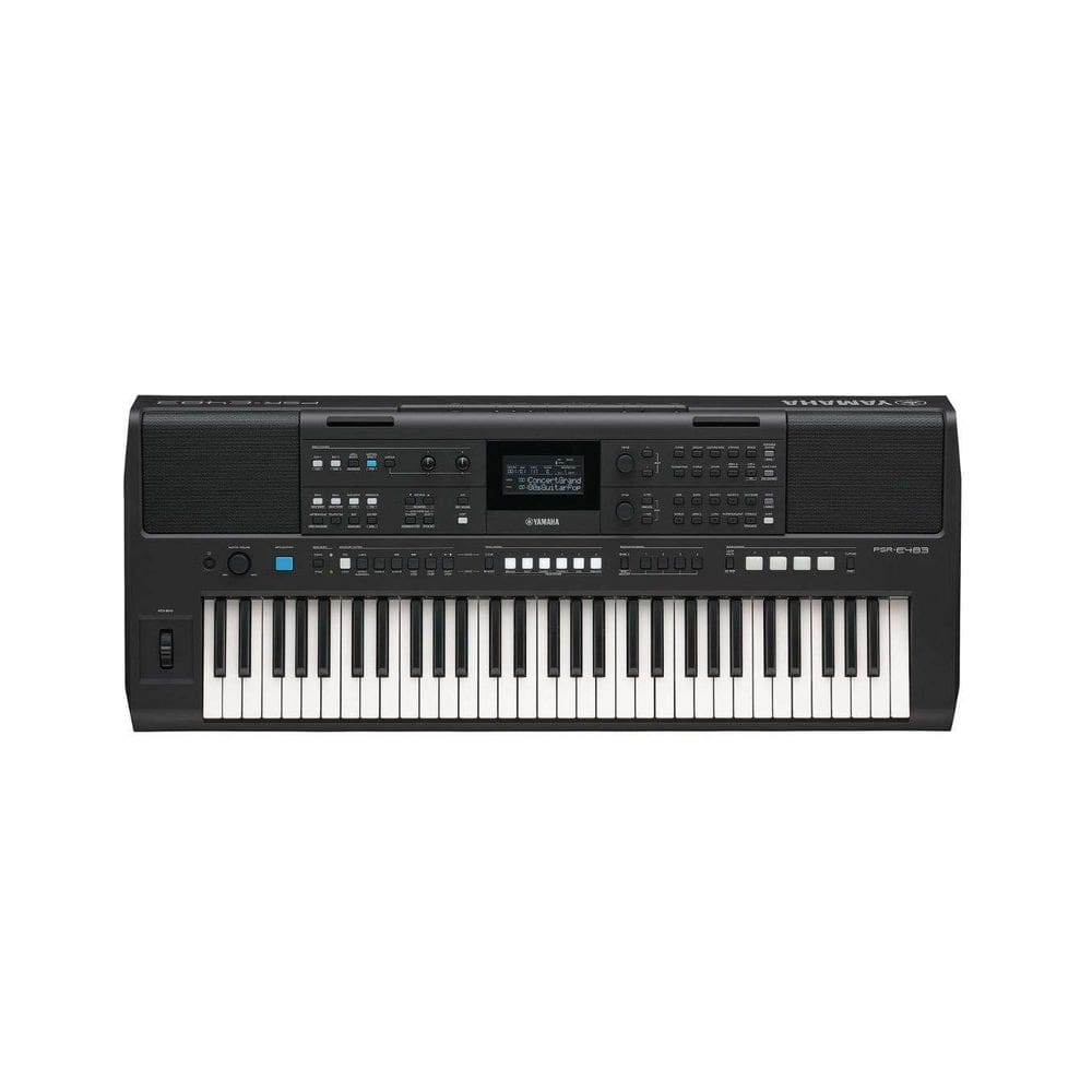 Teclado Yamaha PSR-E483 Arranjador - 61 Teclas Sensitivas