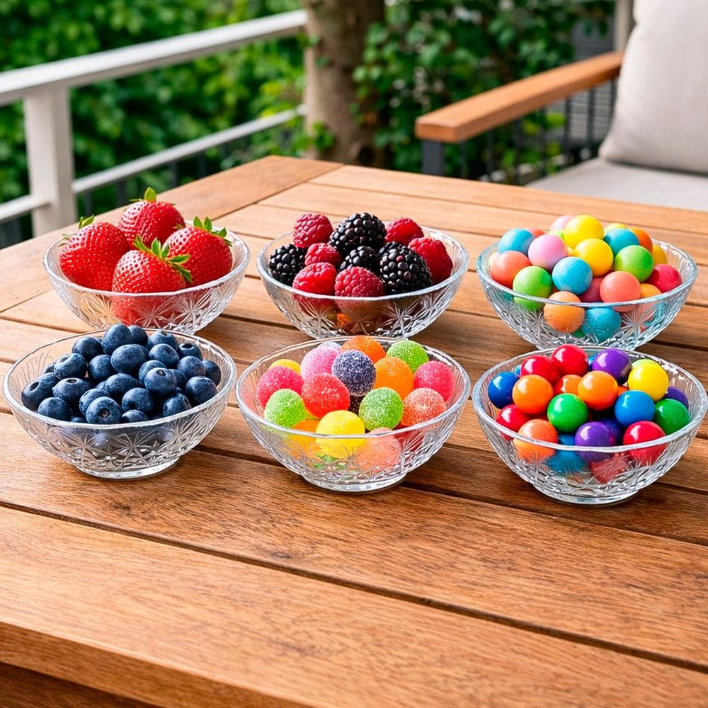 Jogo Tigelas Sobremesa Sorvete Bowl Vidro De 180ml Kit 6pçs