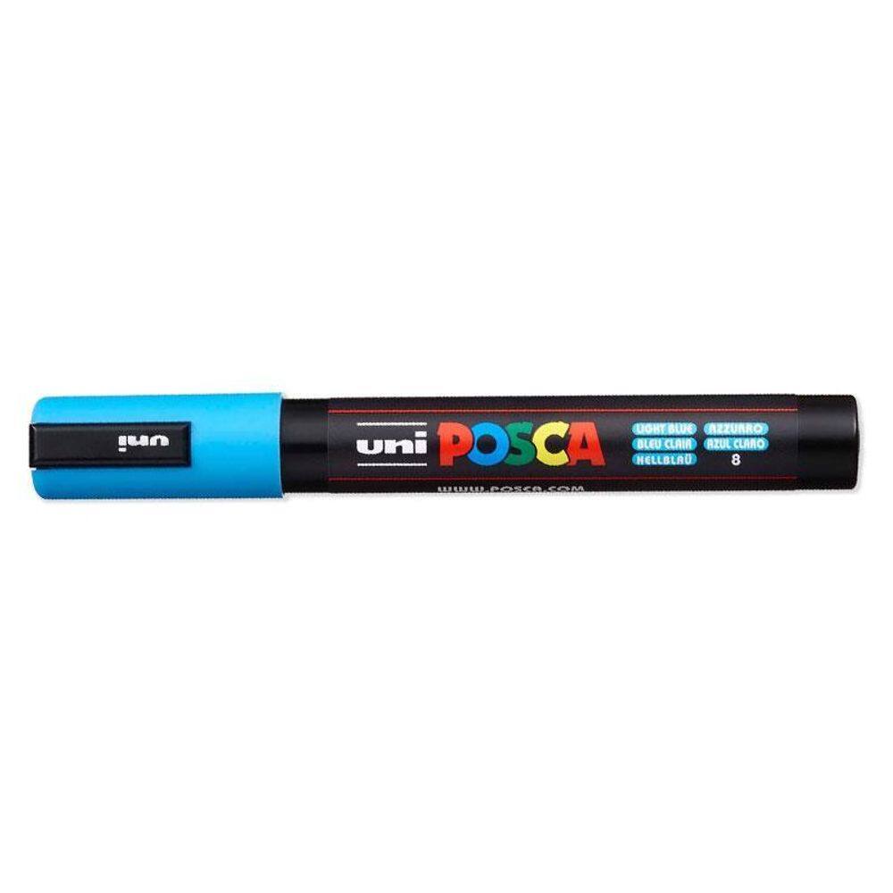 Caneta Marcadora Posca PC-5M Azul Claro - Uni