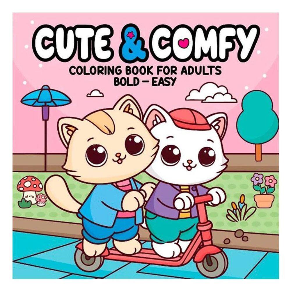 Livro para Colorir Relaxing Vibes Coloring Book Passeio - Cute & Comfy