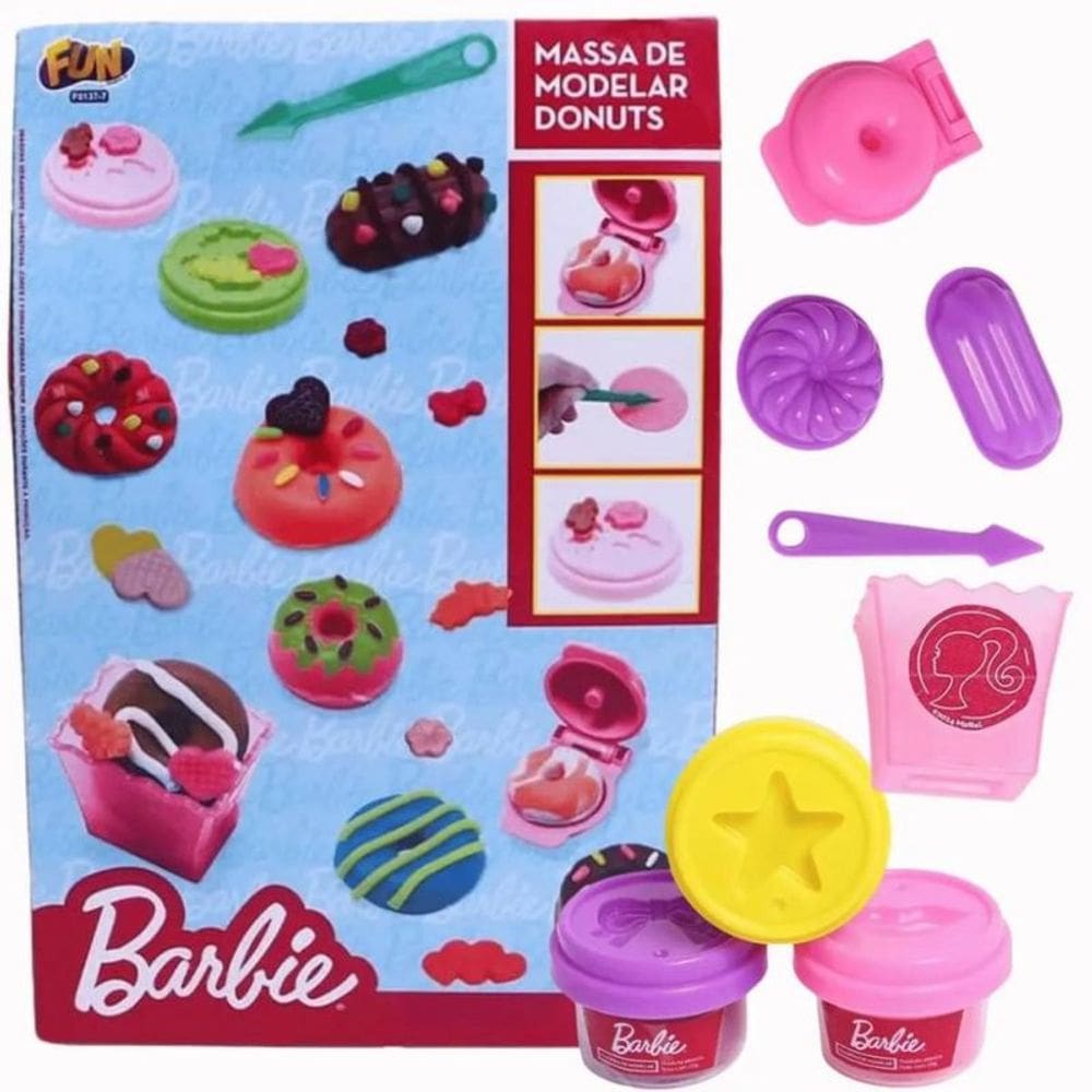 F0137-7 Barbie-Massinha De Modelar Donuts