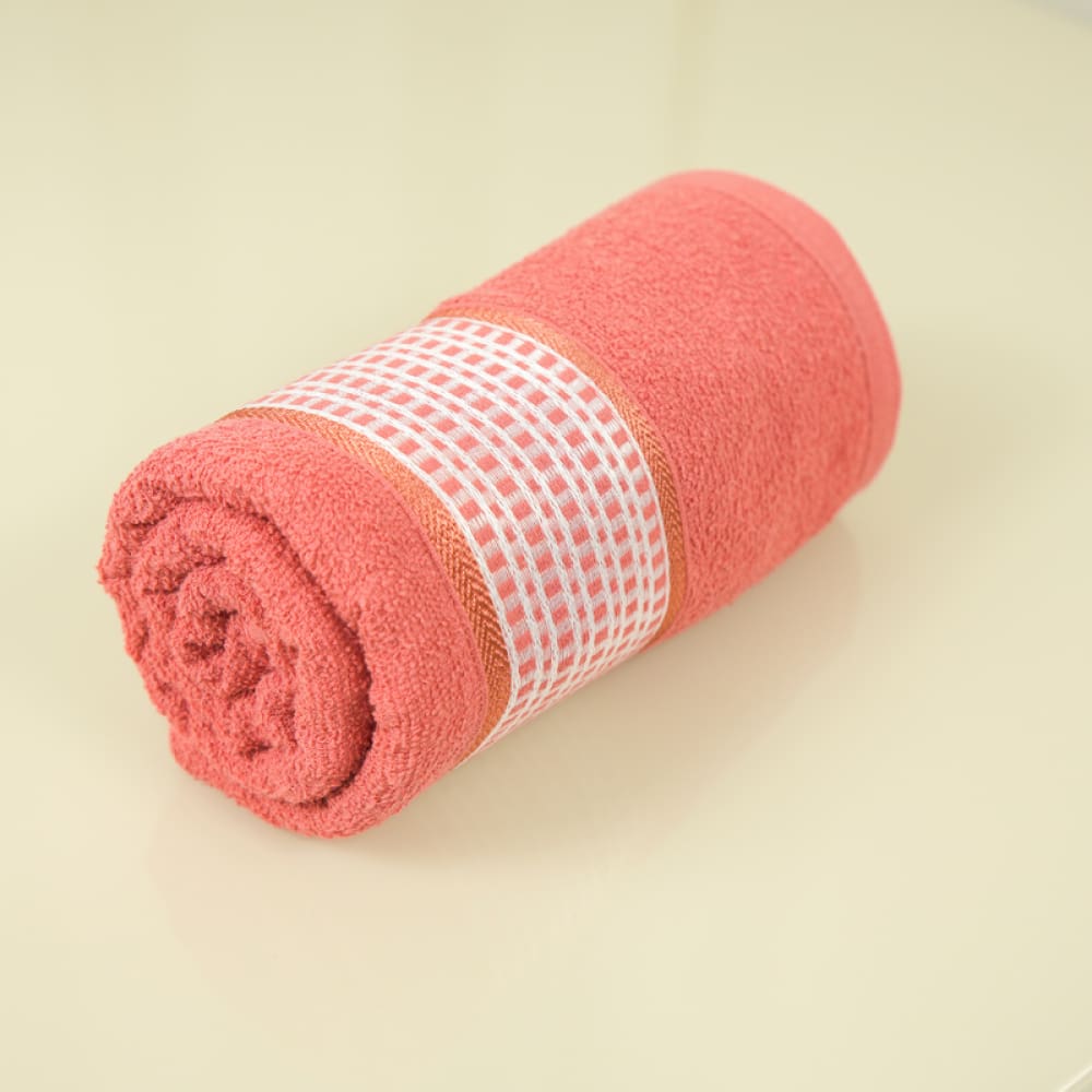 Toalha de Banho Avulsa Urbane Atoalhado Felpudo Algodão Coral