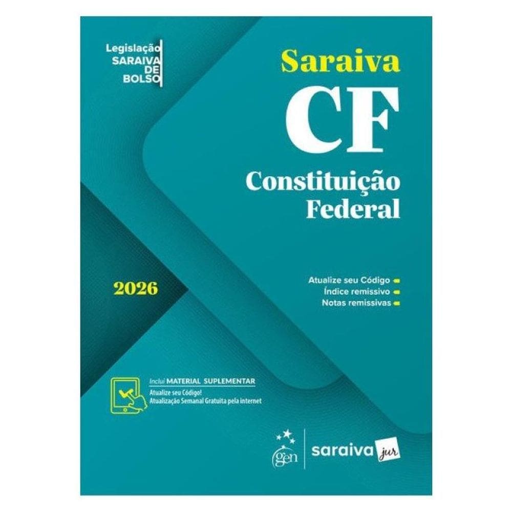 Constituição Federal - Legislação Saraiva De Bolso - 1ª Edição 2026