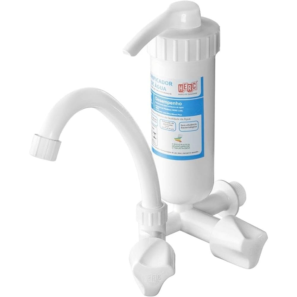 Torneira Bica Móvel Plus de Parede Com Filtro Branca - HERC